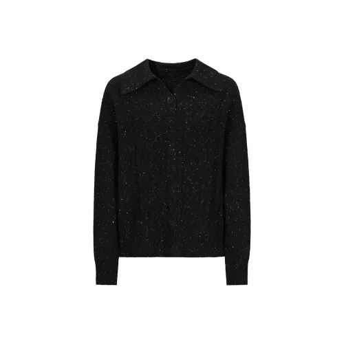 JZ. ANNAKRO Свитер Женские Цветочный Черный