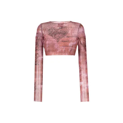 Jean Paul Gaultier Красный Женские Короткие Топы