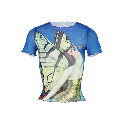 JYOSEI Синий Женские Короткие Топы