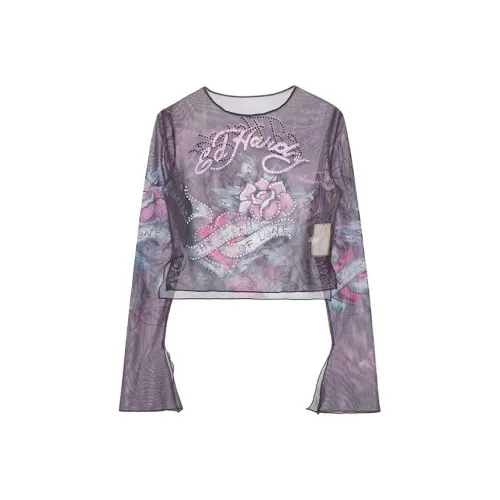 Ed Hardy Черные Женские Футболки