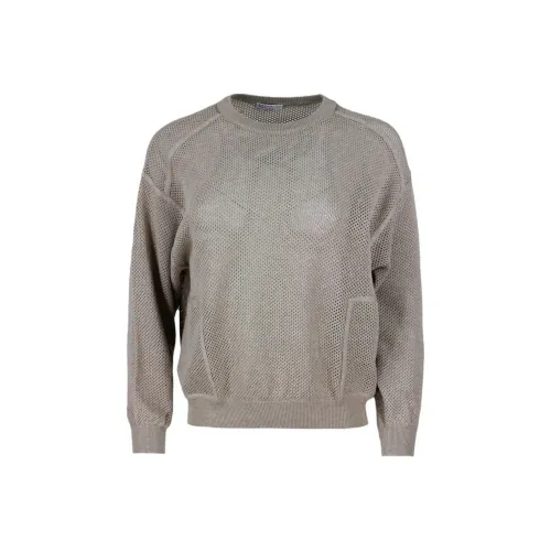 Brunello Cucinelli Бежевые Женские Свитеры