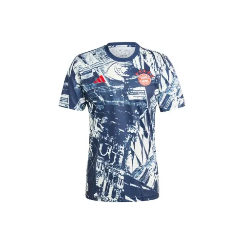 Adidas FC Bayern Pre Match Джерси Футбол Джерси Мужской Темный Индиго