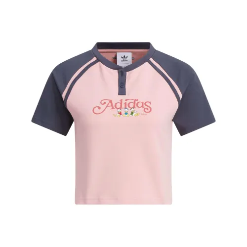 Adidas x Disney T-Shirt Женская Чудо Фиолетовый Розовый