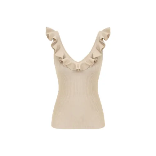 Zimmermann SS25 Майка Женская Абрикос