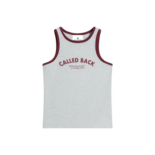CALLED BACK Майка Женская Серого цвета