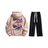 Комплект одежды (Розовый топ + Черные джинсы)