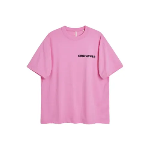 Женские футболки с подсолнухом розового цвета