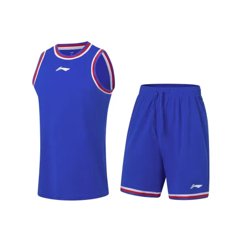 LINING Professional Basketball Series Баскетбольный костюм мужской кристально-синий