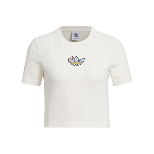 Adidas Originals Monkey Kingdom CROP TOP Женский Розовый Белый