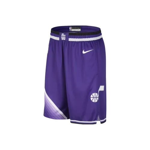 nike Dri Fit Utah Jazz Городской Edition 2023 24 Баскетбольные шорты Городской Edition 2023 24 Season Utah Jazz Мужской Фиолетовый