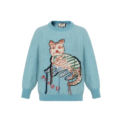 GUCCI Свитер Женский Светло-Синий