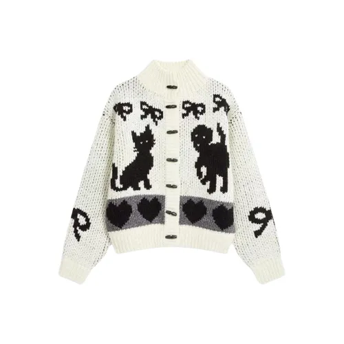 OPEN YY FW24 Свитер Женский Айвори Белый