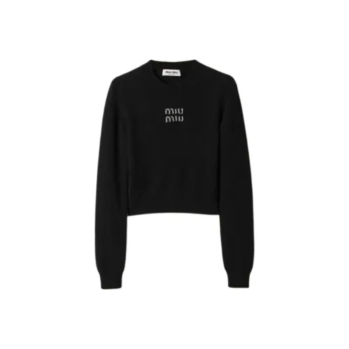 MIU MIU SS24 Свитер Женский Черный