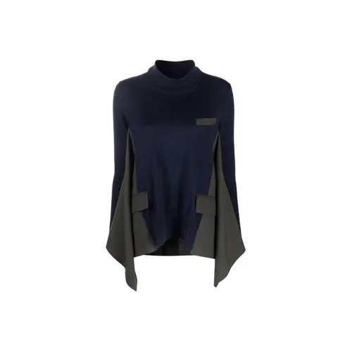 Sacai Синий Женские Свитеры
