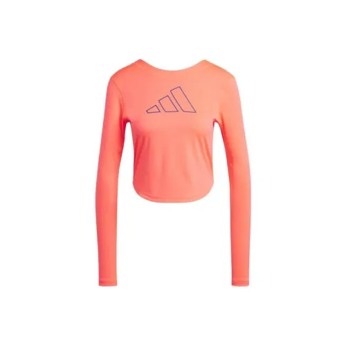 Adidas Апельсин Женские Короткие Топы