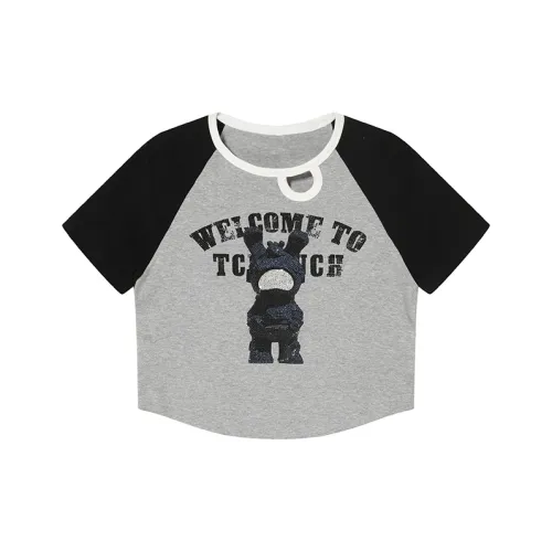 TCH Серый Женские Короткие Топы