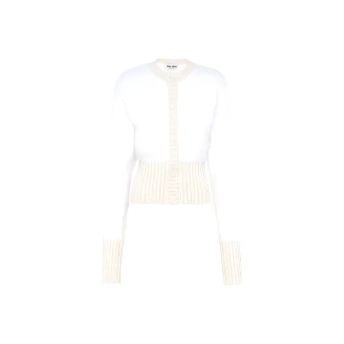 MIU MIU Белый Женские Свитеры