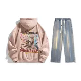 Set (Pink Top + Vintage Blue Jeans)  
Комплект (Розовый топ + Винтажные синие джинсы)
