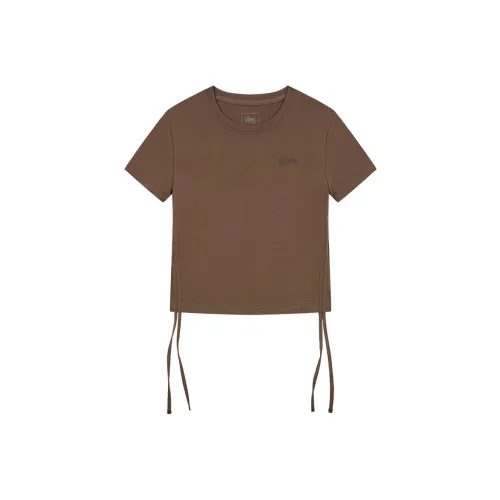 QIAODAN T-рубашка Женская Орех Коричневый