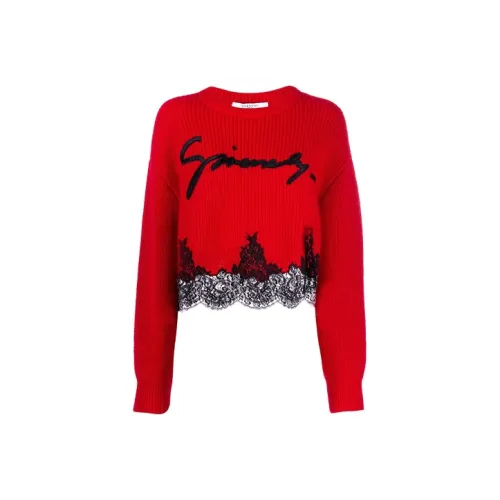 GIVENCHY Свободный крой Свитер Женский Красный