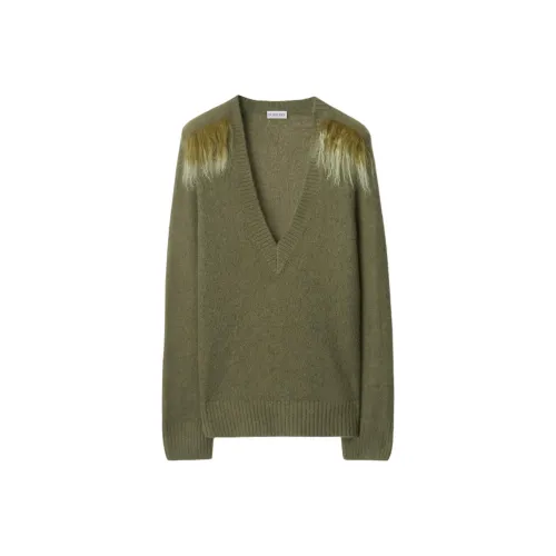 Burberry FW24 Свитер Женский Темно-зеленый