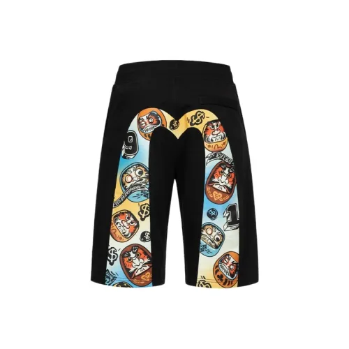 EVISU Черные Мужские Повседневные Шорты