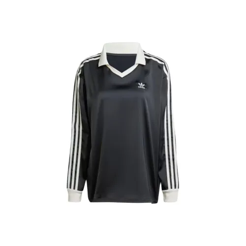 Adidas 3 Stripes Черные Женские Футболки