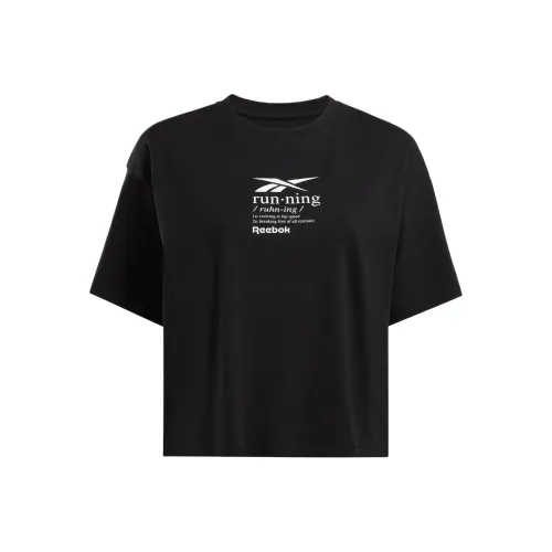 Reebok совместный бренд Черные Женские T-рубашки