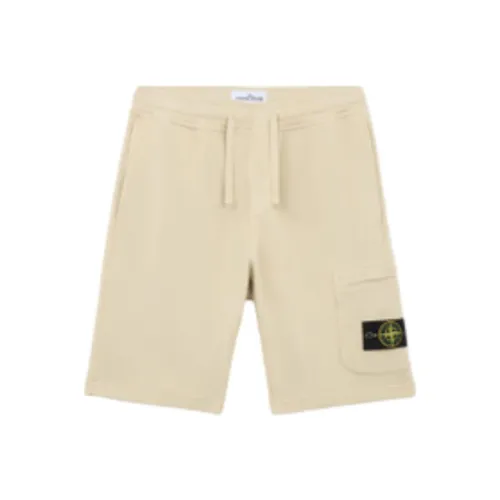 Stone Island Бежевые Мужские Повседневные Шорты
