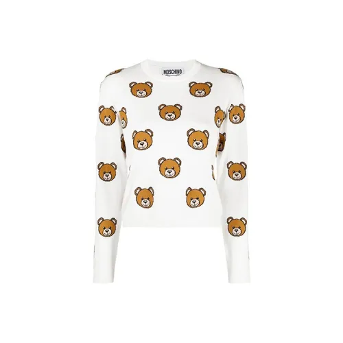 MOSCHINO Slim Fit Свитер Женский Белый