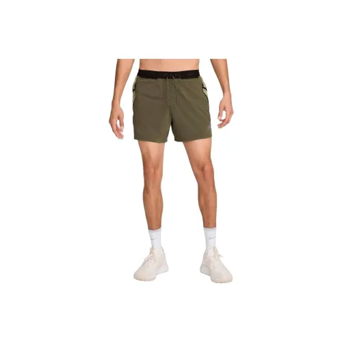 nike Dri Fit 5' Brief Lined Бег Шорты Спортивные шорты Мужской Средний оливковый