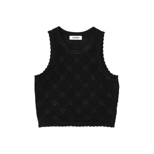 SANDRO Черные Женские Майки