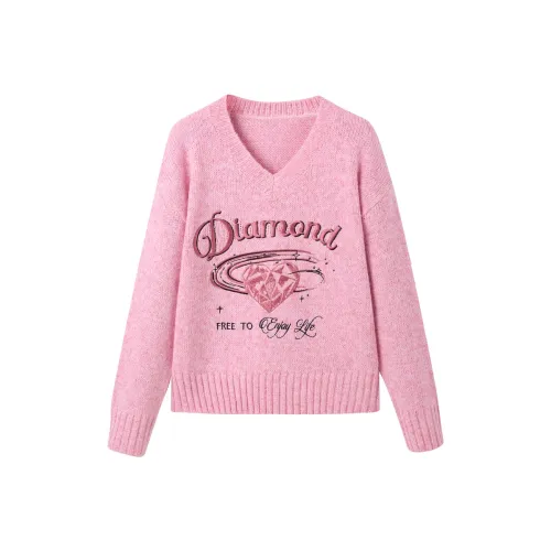 LEDIN Свитер Женские Дикий Розовый