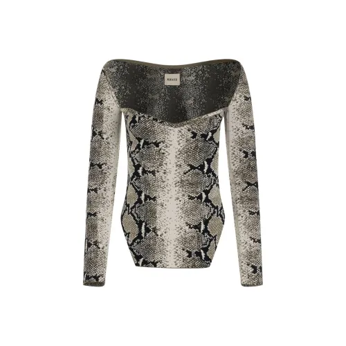 KHAITE Черные Женские Т-рубашки