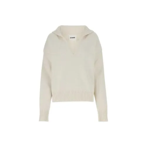 JIL SANDER Экрю Женские Свитеры