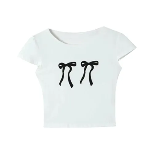 MO VOICE Стандартная T-рубашка Женская Белая