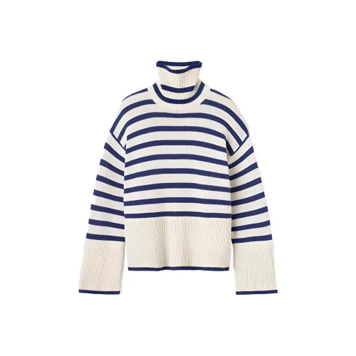 TOTEME Белый и синий цвет Полосы Женские Свитеры