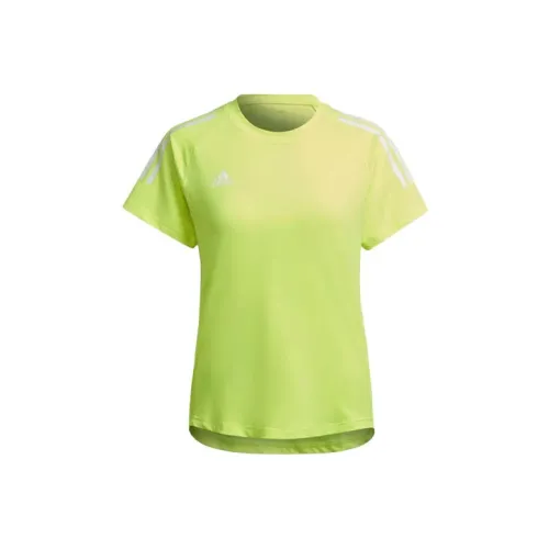 Adidas Рукав реглан T-рубашка Женская Зеленая
