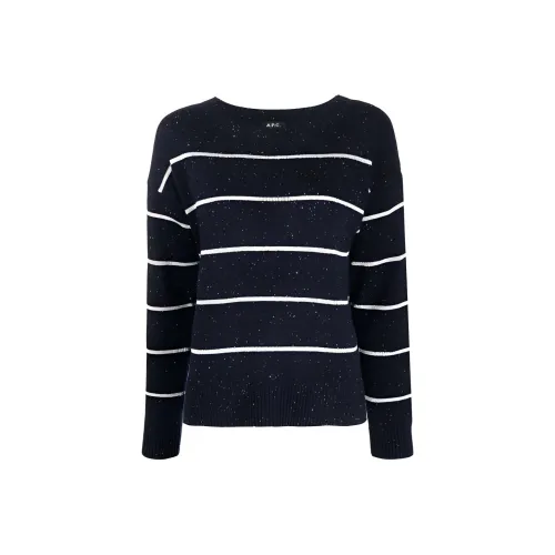 A.P.C Облегающий свитер женский темно-синий