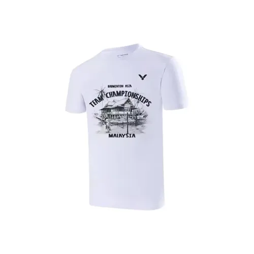 VICTOR Бадминтон Джерси Унисекс Отбеленный