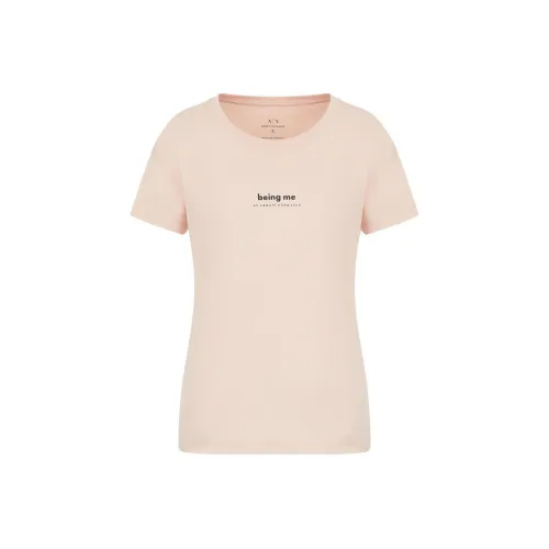 ARMANI EXCHANGEAE SS22 Рукав с оборванным плечом T-рубашка Женская