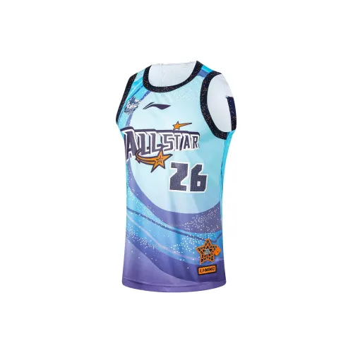 LINING CBA Collection Коллекция Баскетбольные Джерси Мужские Wave Blue