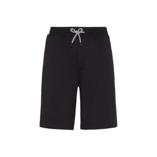 BRUNELLO CUCINELLI Черные Мужские Повседневные Шорты