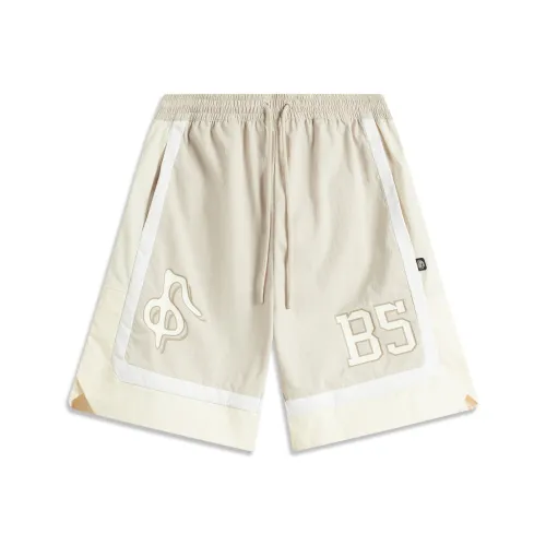 LINING Badfive Спортивные шорты Мужские Слюдяной серый Стандартный Белый Экрю