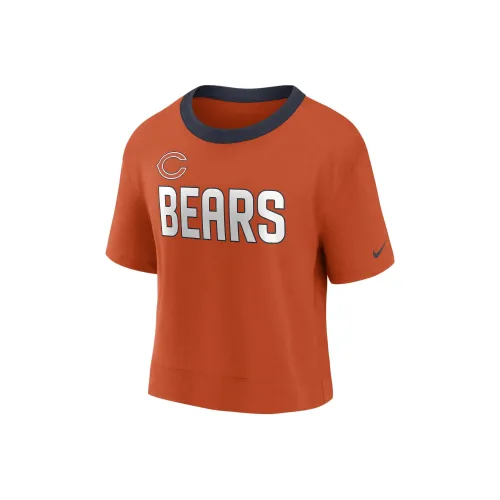 NIKE Апельсин Женские Короткие Топы