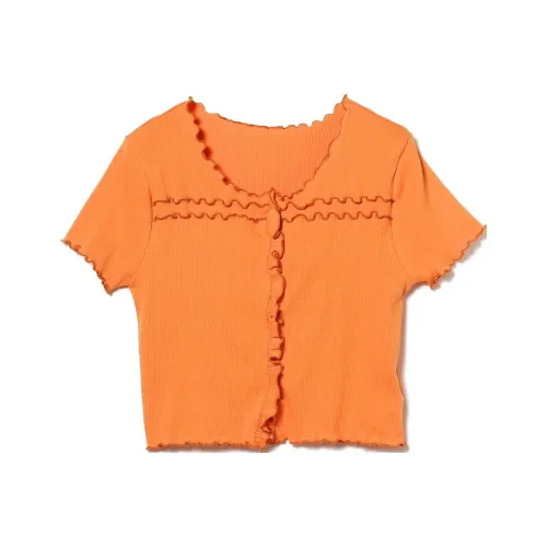 Beams Апельсин Женские Короткие Топы