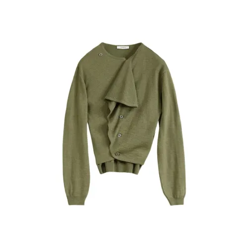 Lemaire Свитер Женский Оливково-зеленый