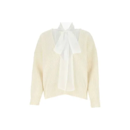 sacai Экрю Женские Свитеры
