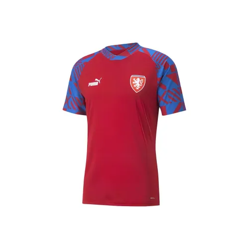 PUMA Czech Republic Футбол Джерси Мужской Chili Красный Электрический синий Lemonade