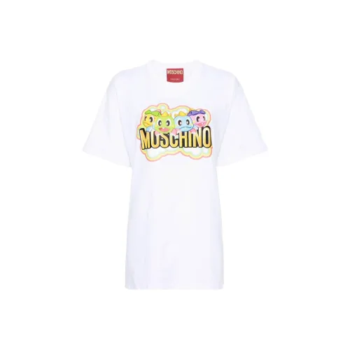 MOSCHINO x Puzzle Bobble SS24 T Рубашка Женская Белая